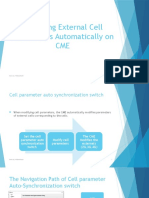 Updating External Cell Parameters Automatically On CME: Done By: Walead Badri