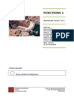 Functions Worksheet. Intertnational Math CIE 0607