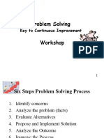 Problem Solving Workshop: Key To Continuous Improvement