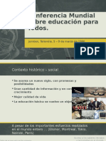 Conferencia Mundial Sobre Educación para Todos