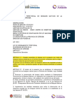 Ley de bosques nativos de Córdoba