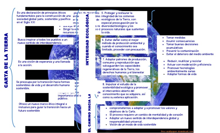 Principios de la Carta de la Tierra | PDF | Desarrollo sostenible ...