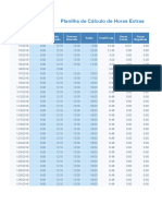 Planilha Calculo Horas Extras Contaazul R