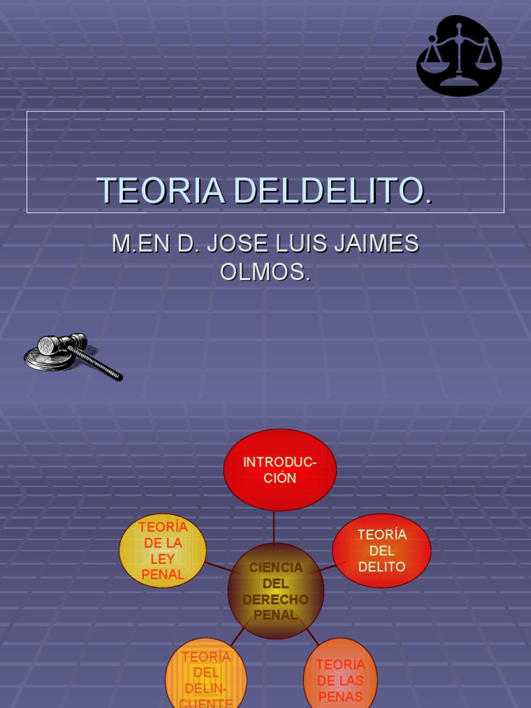 Teoria Del Delito | PDF | Intención (Derecho Penal) | Derecho penal