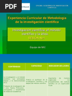 La Investgación Científica Sesión 1