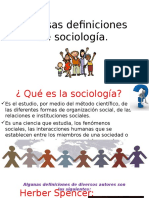 Diversas Definiciones de Sociología