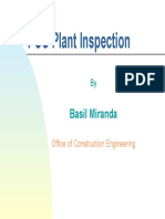 PCC Plant Inspection: Basil Miranda