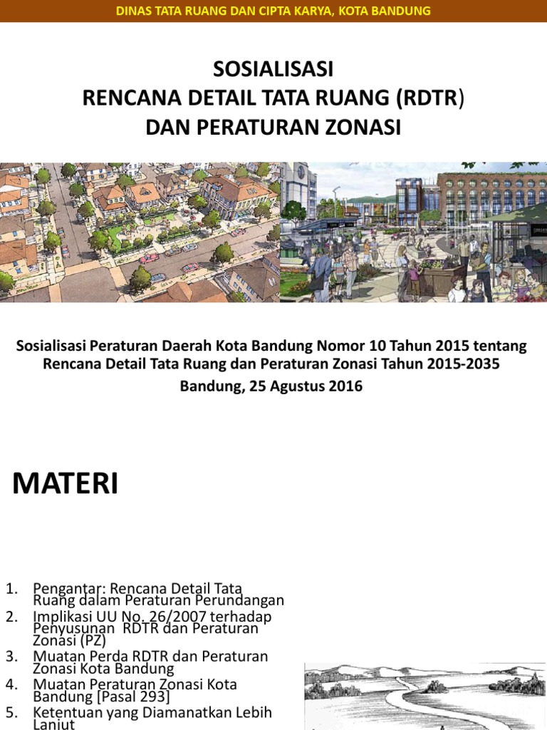 Rencana Detail Tata Ruang Kota Bandung - Menata Rapi