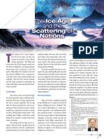 The Ice Age and the Scattering of Nations