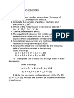 Class Test - Chemistry Grade 11