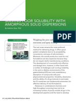 Solving Poor Solubility With Amorphous Solid Dispersions