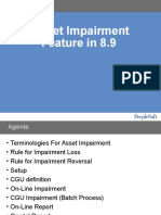 Asset Impairment Function and Setup 
