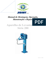 Manual de Montagem, Operação e Manutenção do Aparelho de Levantamento