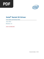 Intel (R) Serial IO - Bring Up Guide and Release Note Rev1p0