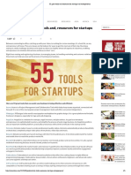 55 Great Tools and Resources For Startups and Entrepreneurs