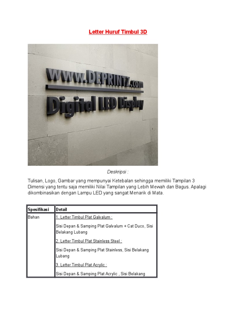 Gambar 3 Dimensi Tulisan  Lamsel com