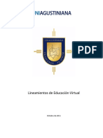 Lineamientos Educacion Virtual Uniagustiniana