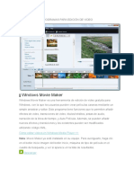 Programas para Edición de Video