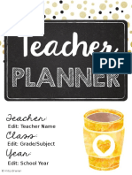Teacher Planner Edit Able