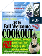 COGS Welcome Cookout