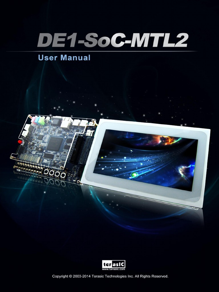 DE1 SoC MTL2 User Manual | PDF | Touchscreen | Graphical User Interfaces