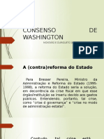 O CONSENSO DE WASHINGTON E O NEOLIBERALISMO