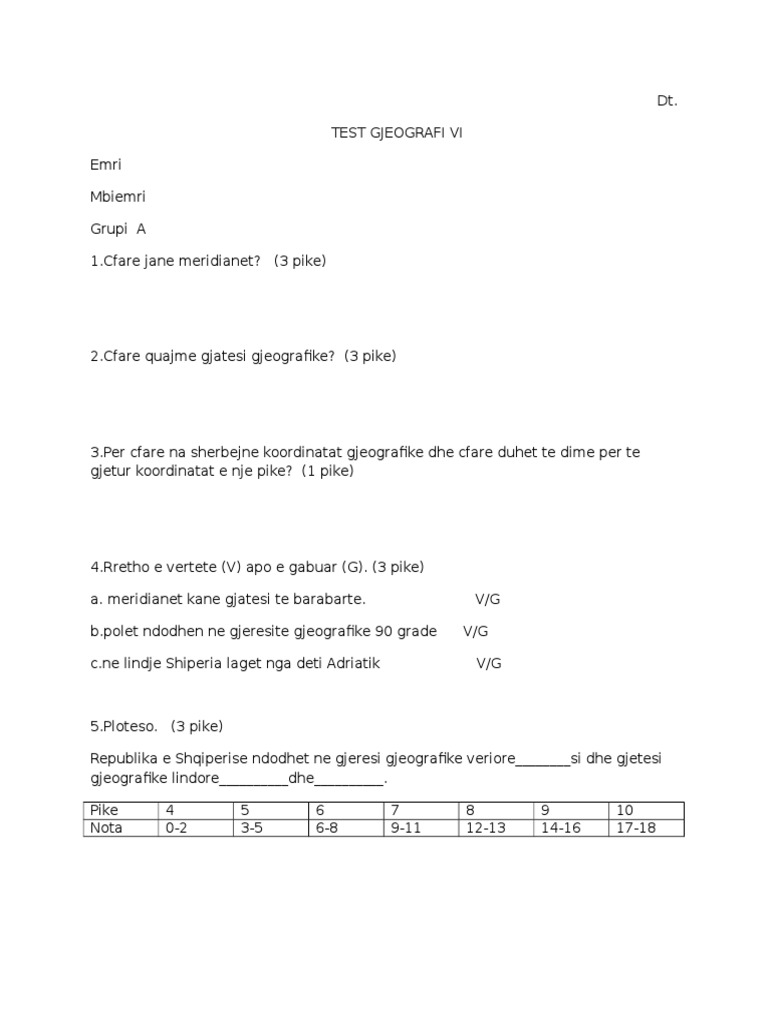 Test 6 | PDF