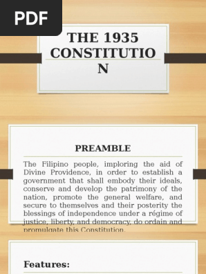 1935 Philippine Constitution Pdf - waptake
