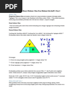 Download Rumus Dan Bunyi Hukum Ohm Dan Hukum Kirchoff 1 Dan 2 by Lucky Satrya Wiratama SN322411539 doc pdf