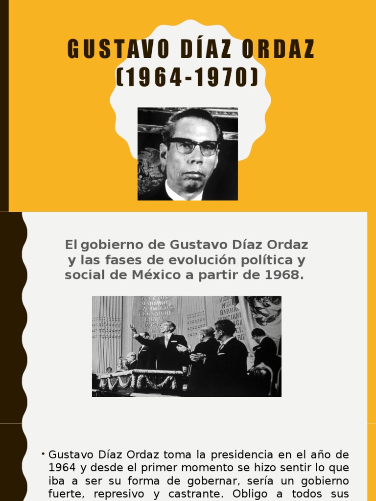 Gustavo Diaz Ordaz | PDF | Gobierno | Política (general)
