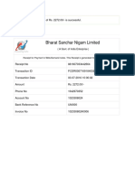 BSNL Payment Receipt Rs. 2272 Successful