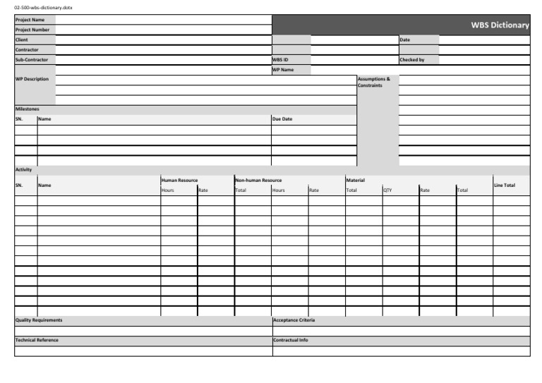 wbs-dictionary-template-pdf