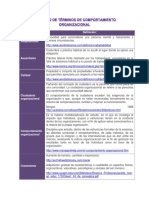Glosario de Terminos de Comportamiento O PDF