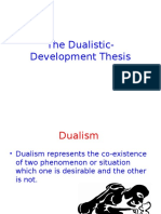 The Dualistic-Development Thesis