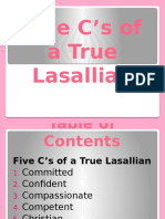 Five C's Lasallian Character