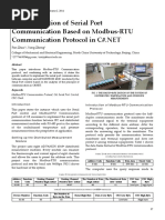 Implementation of Serial Port Communication Based On Modbus-RTU Communication Protocol in C#