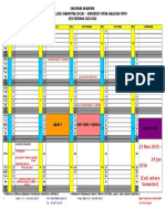 Calendar Academic Sesi 1 - Julai November 2015