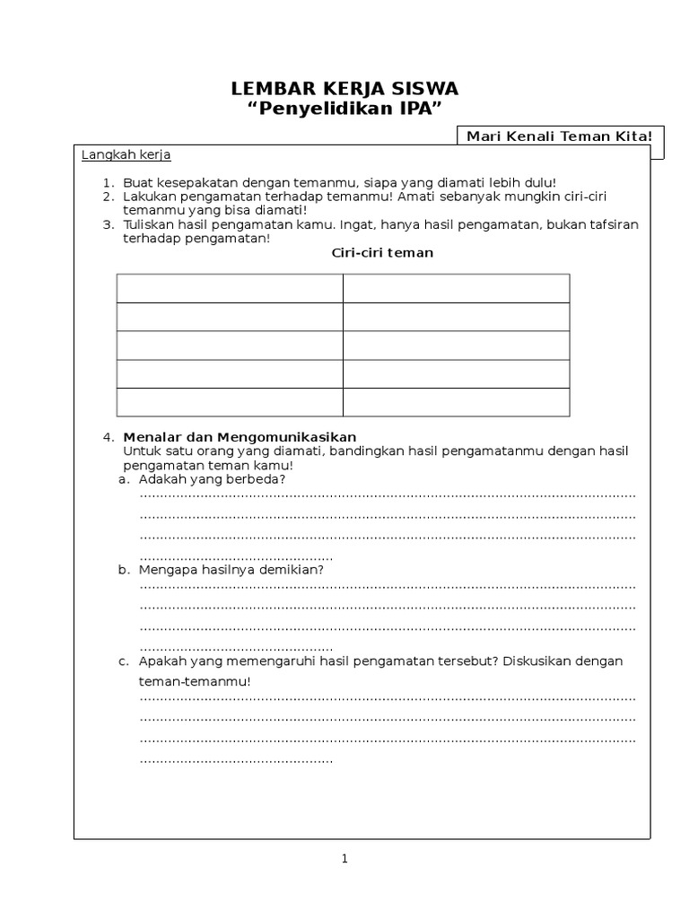 Lks Ipa Pertemuan 1 Docx
