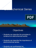 Electrochemical Series Principles and Construction