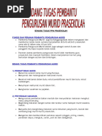 Tugas Harian Pembantu Pengurusan Murid Pdf