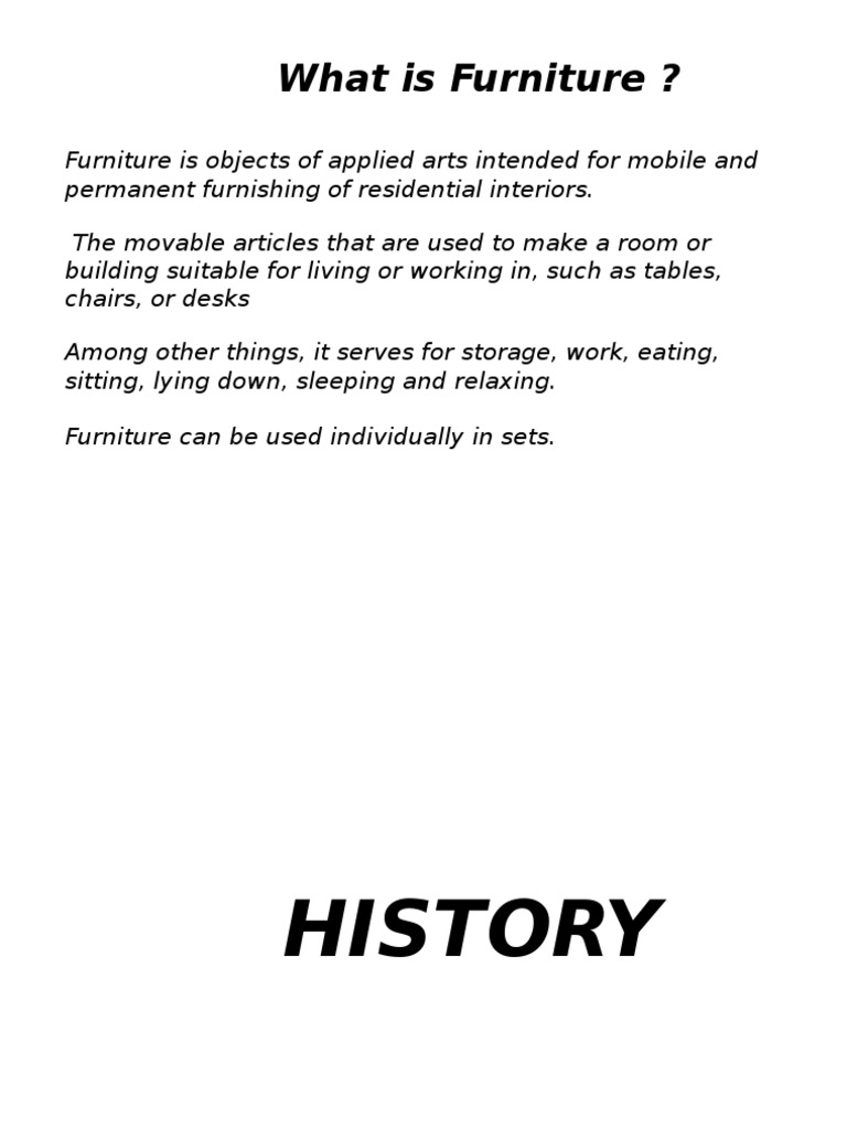 Furniture History PDF Furniture Chair
