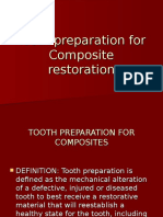 Tooth Preparation For Composite