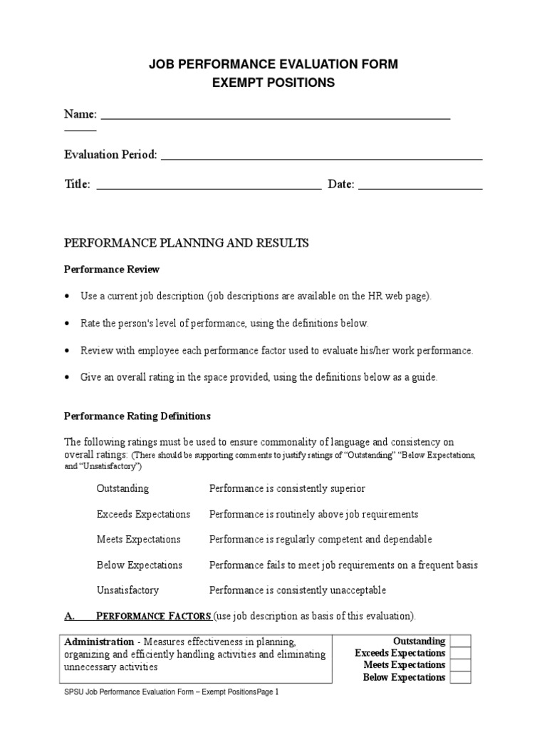 Truck Driver Performance Evaluation Form | PDF