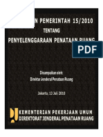 Sosialisasi PP PPR 15 2010 Final