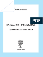 Valentin Diaconu -Matematica, Prietena Mea. Fise de Lucru - Clasa 3