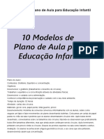 Pedagogia Brasil_ 10 Modelos de Plano de Aula Para Educação Infantil