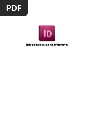 InDesign Basic KnowledgeTutorial