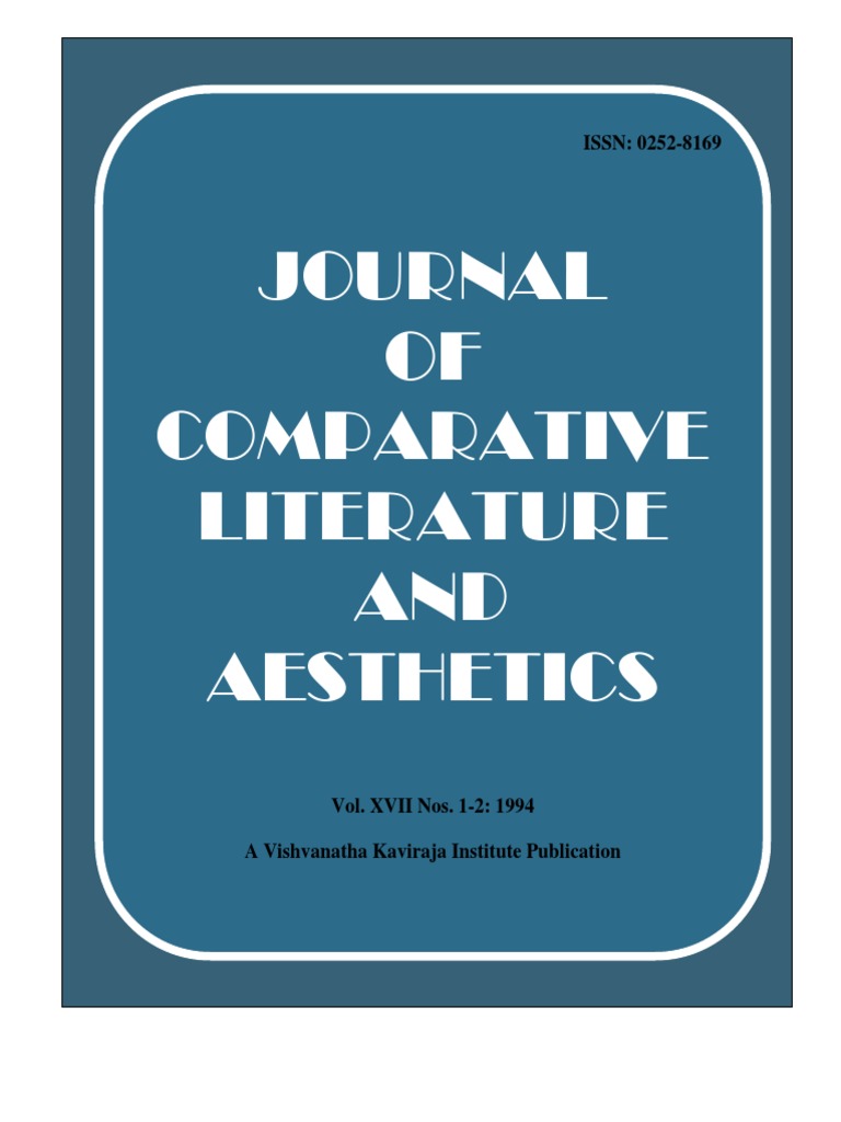 Journal of Comparative Literature and Aesthetics Aesthetics Philosophical Science