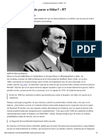 ¿Cuándo Fue Posible Parar A Hitler - RT