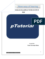Java Program Example With Output PDF: Umar Farooque Khan